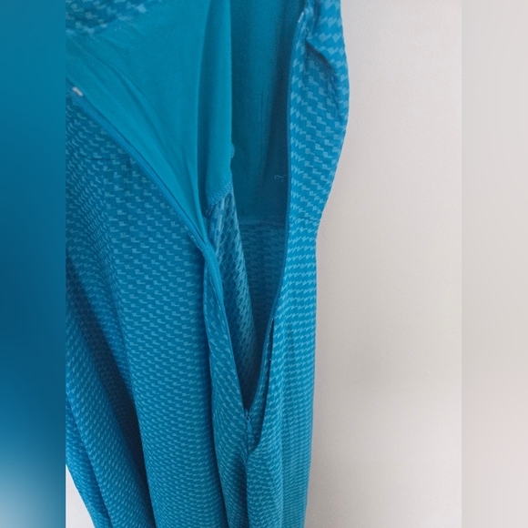 FRNCH Paris bright blue elegant maxi dress dress adjustable straps pockets side - Picture 5 of 7